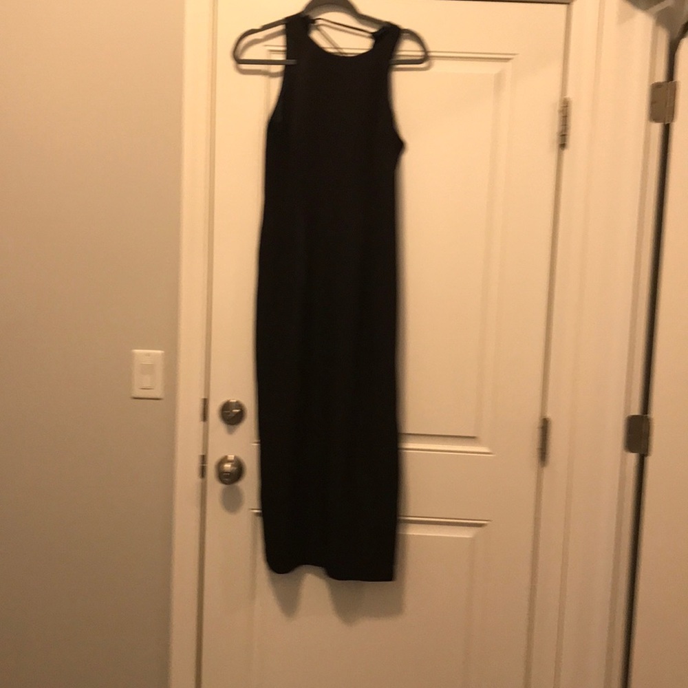 Henri Bendel long lace-up dress